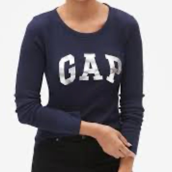 Gap Factory Thermal Gap Logo Long Sleeve T-Shirt Ruby Wine Size Small Red Maroon - Picture 9 of 9